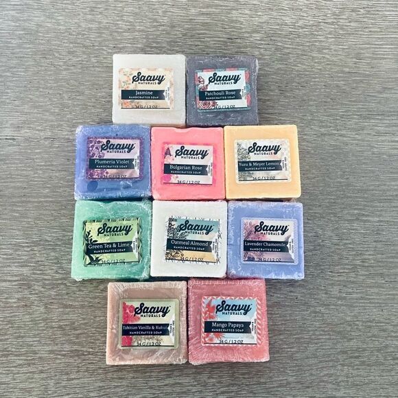Saavy Naturals 10-pc Handcrafted Soap Set - Picture 2 of 4